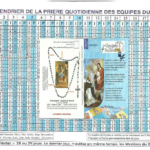 Calendrier d'Equipe face intérieure
